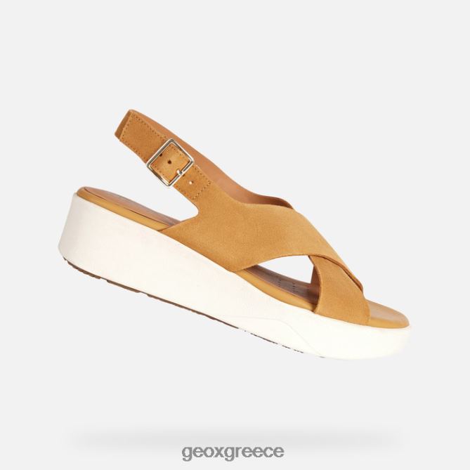 4DBLR0128 μουστάρδα Geox γυναίκα laudara