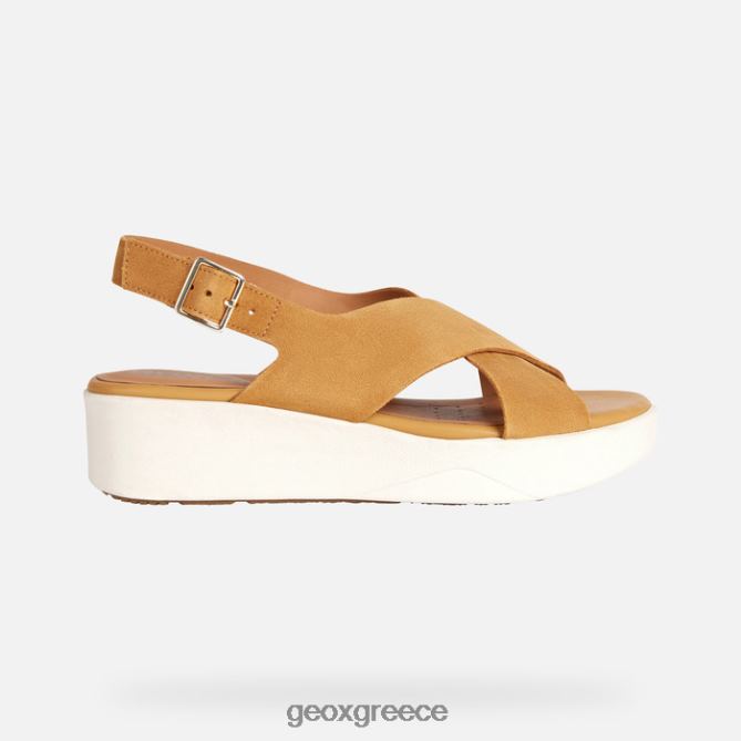 4DBLR0128 μουστάρδα Geox γυναίκα laudara