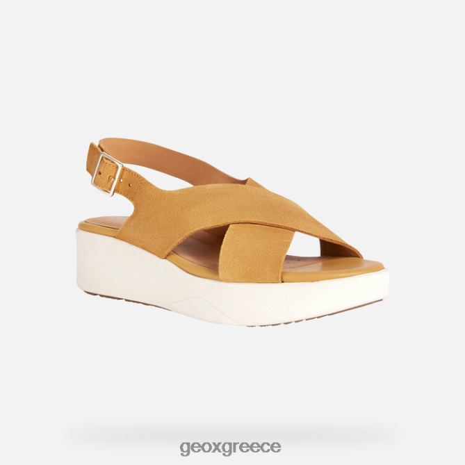 4DBLR0128 μουστάρδα Geox γυναίκα laudara