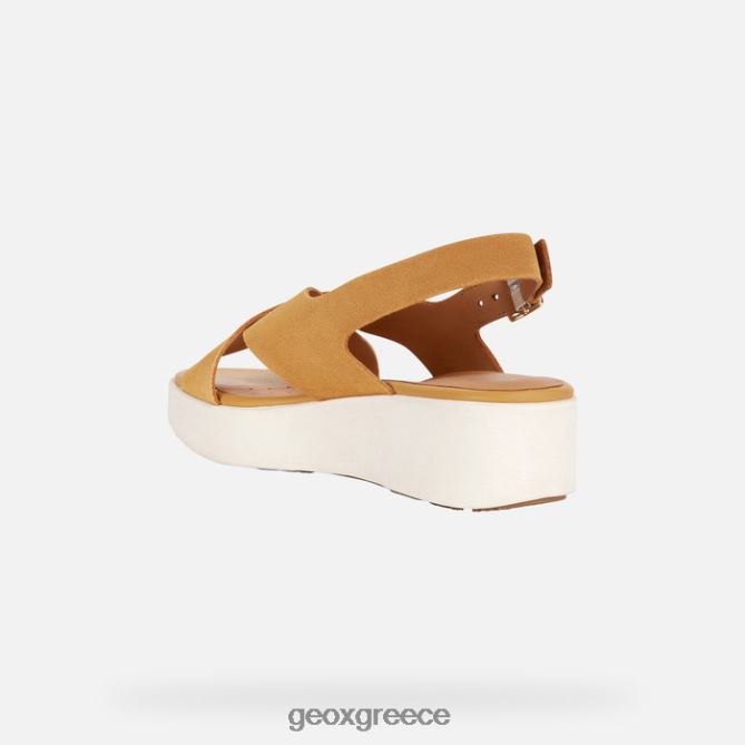 4DBLR0128 μουστάρδα Geox γυναίκα laudara