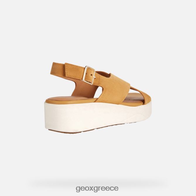 4DBLR0128 μουστάρδα Geox γυναίκα laudara