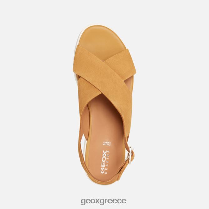 4DBLR0128 μουστάρδα Geox γυναίκα laudara