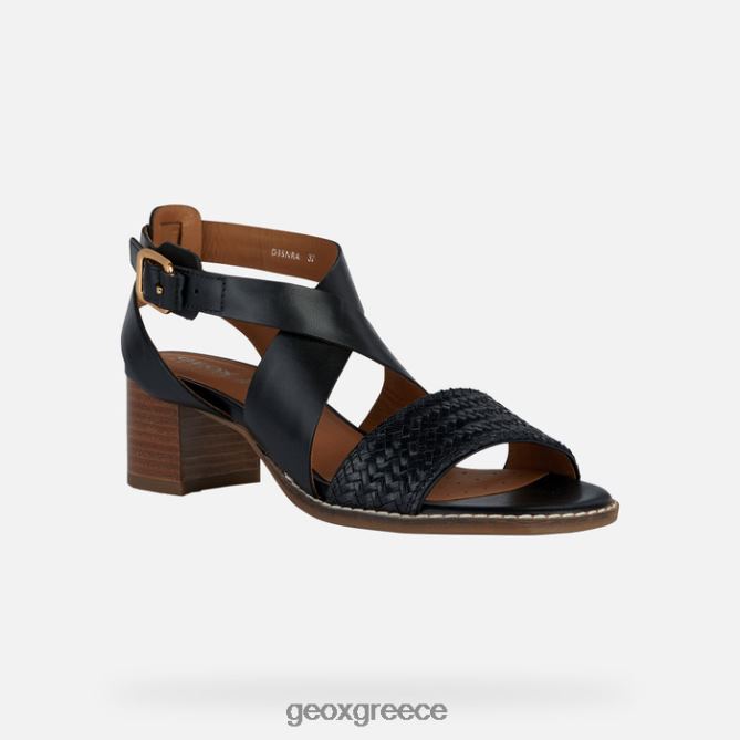 4DBLR0138 μαύρος Geox σοζυ μεση γυναικα