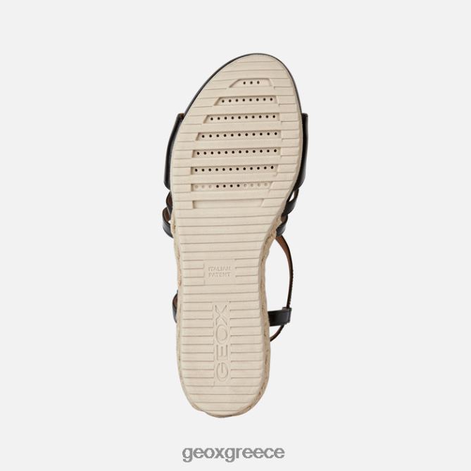 4DBLR0143 μαύρος Geox ischia corda γυναίκα