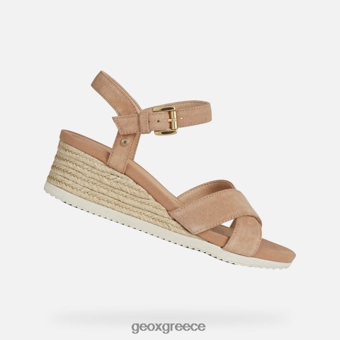 4DBLR0166 σκούρο δέρμα Geox ischia corda γυναίκα