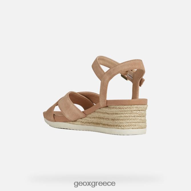 4DBLR0166 σκούρο δέρμα Geox ischia corda γυναίκα