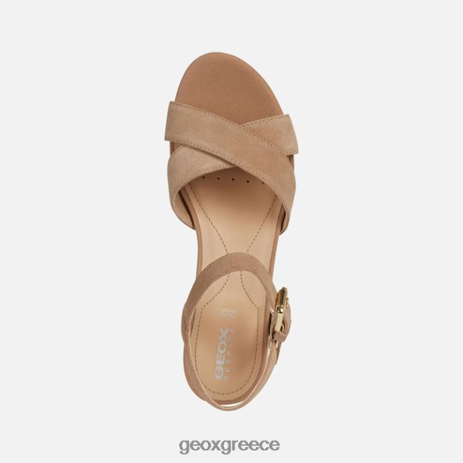 4DBLR0166 σκούρο δέρμα Geox ischia corda γυναίκα