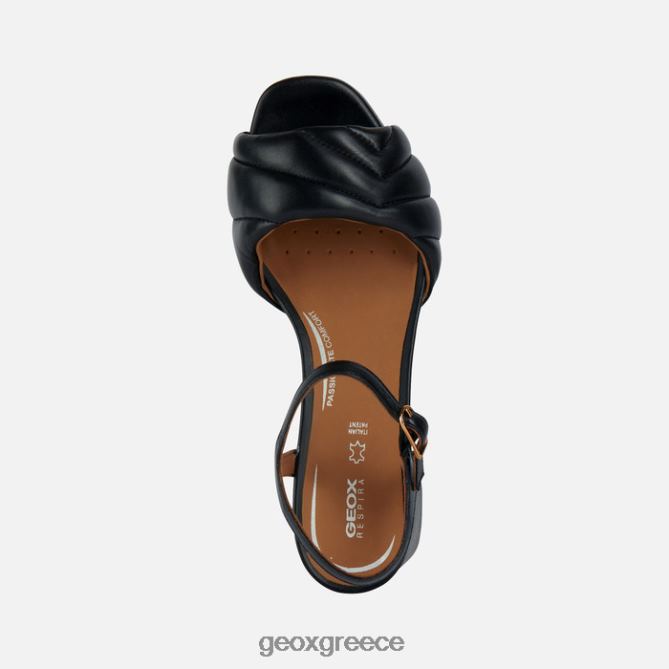 4DBLR01676 μαύρος Geox genziana μέση γυναίκα