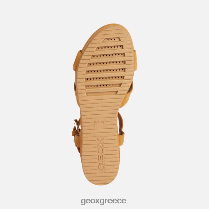 4DBLR01677 μουστάρδα Geox ischia corda γυναίκα