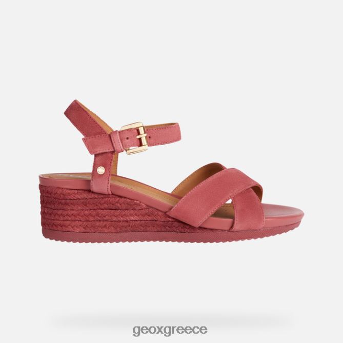 4DBLR01679 σκούρο φούξια Geox ischia corda γυναίκα