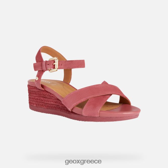 4DBLR01679 σκούρο φούξια Geox ischia corda γυναίκα