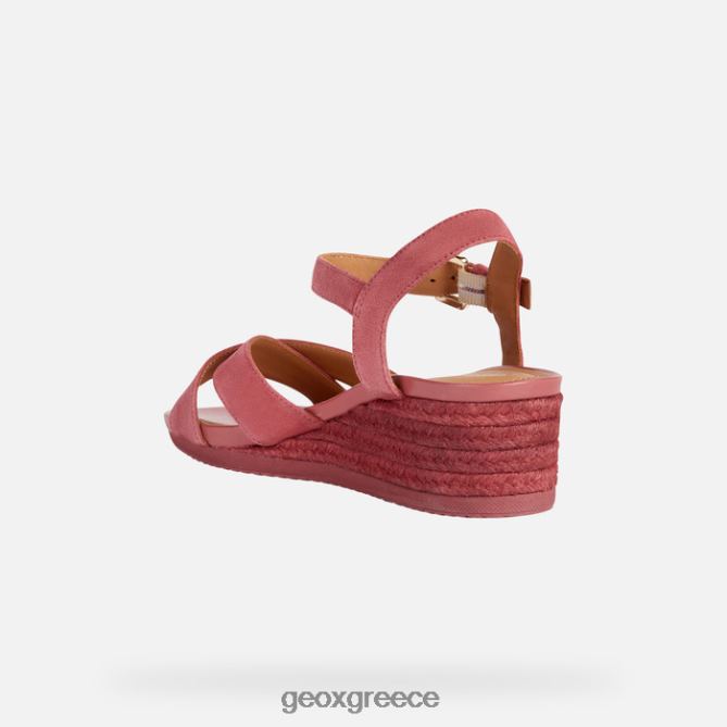 4DBLR01679 σκούρο φούξια Geox ischia corda γυναίκα