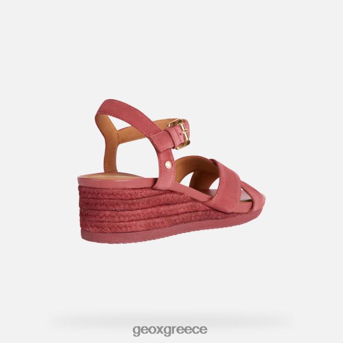 4DBLR01679 σκούρο φούξια Geox ischia corda γυναίκα