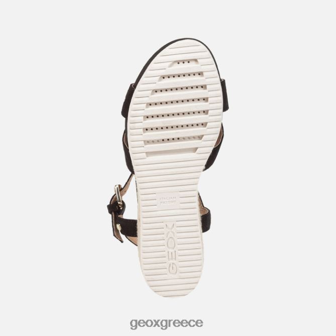 4DBLR0167 μαύρος Geox ischia corda γυναίκα