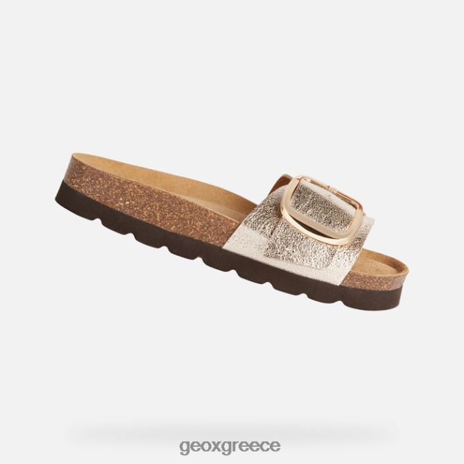 4DBLR01682 ανοιχτό χρυσό Geox brionia υψηλή γυναίκα