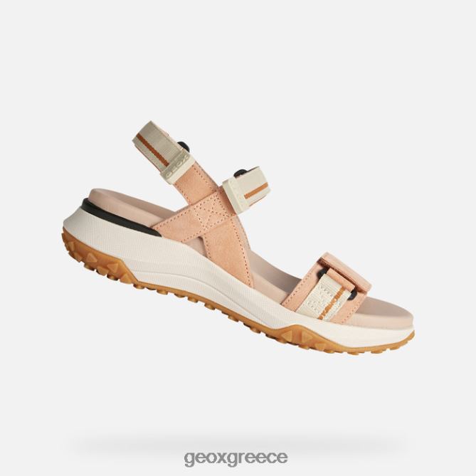 4DBLR0170 ροδακινί/μπεζ Geox Σοράπις λαβή γυναίκα