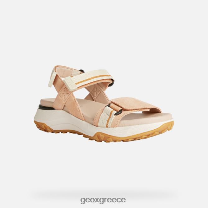 4DBLR0170 ροδακινί/μπεζ Geox Σοράπις λαβή γυναίκα