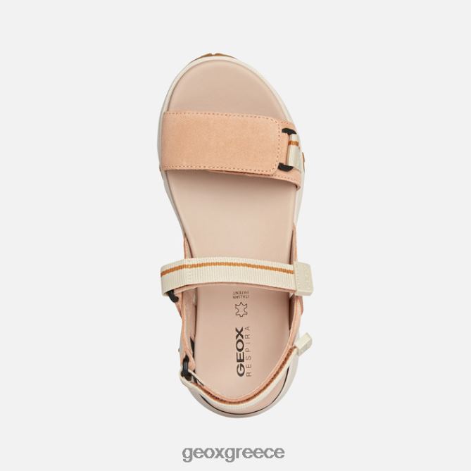 4DBLR0170 ροδακινί/μπεζ Geox Σοράπις λαβή γυναίκα