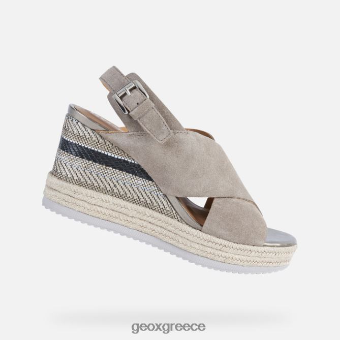 4DBLR01733 τεφρόχρουν χρώμα Geox γυναίκα πόντζα