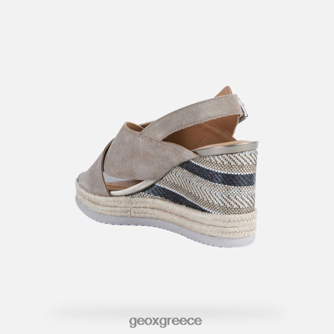4DBLR01733 τεφρόχρουν χρώμα Geox γυναίκα πόντζα