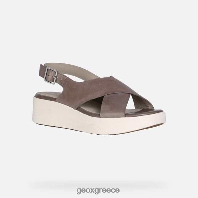 4DBLR0352 σκούρο μπεζ Geox γυναίκα laudara