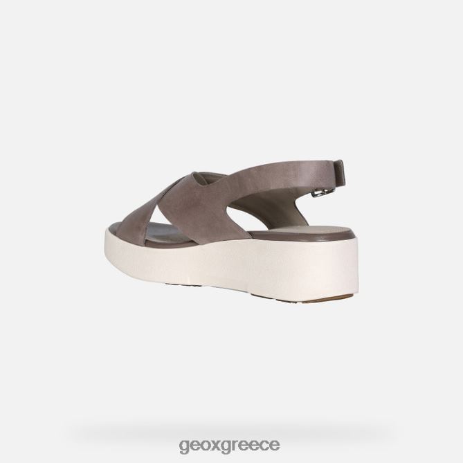 4DBLR0352 σκούρο μπεζ Geox γυναίκα laudara