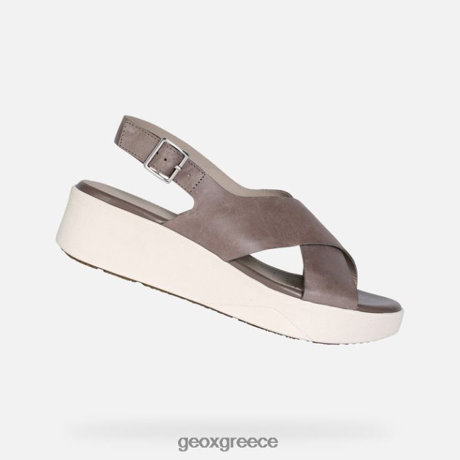 4DBLR0352 σκούρο μπεζ Geox γυναίκα laudara