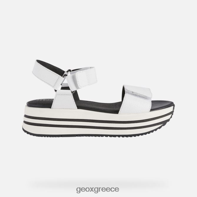 4DBLR0354 άσπρο Geox σανδάλι kency γυναίκα