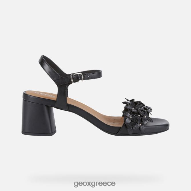4DBLR0423 μαύρος Geox genziana μέση γυναίκα