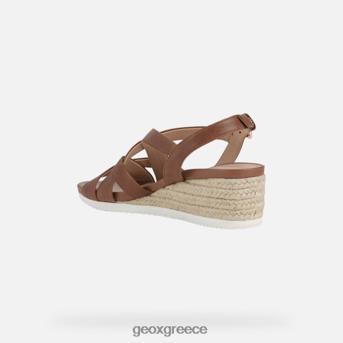 4DBLR0453 καφέ Geox ischia corda γυναίκα