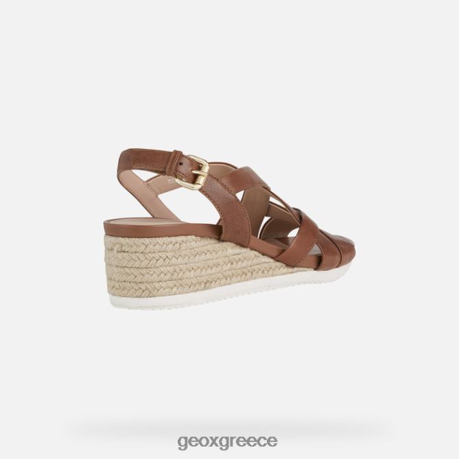4DBLR0453 καφέ Geox ischia corda γυναίκα