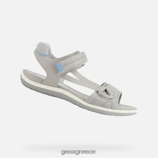 4DBLR0457 ανοιχτό γκρι/ανοιχτό avio Geox σανδάλι Vega γυναίκα