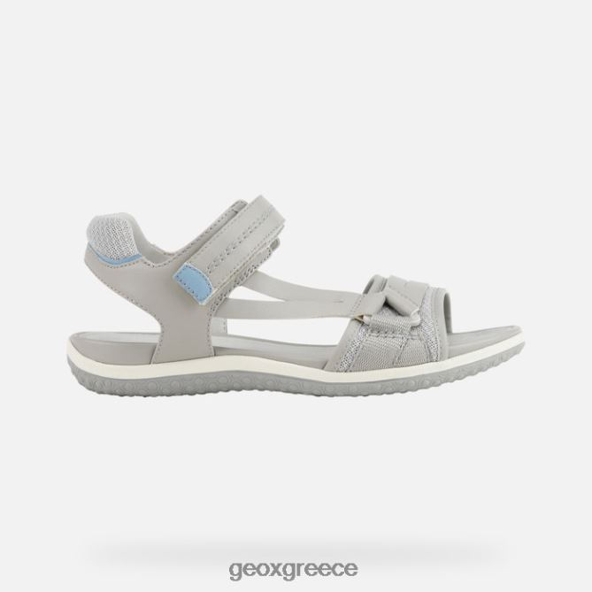 4DBLR0457 ανοιχτό γκρι/ανοιχτό avio Geox σανδάλι Vega γυναίκα