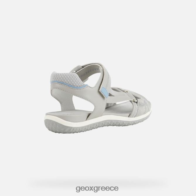 4DBLR0457 ανοιχτό γκρι/ανοιχτό avio Geox σανδάλι Vega γυναίκα