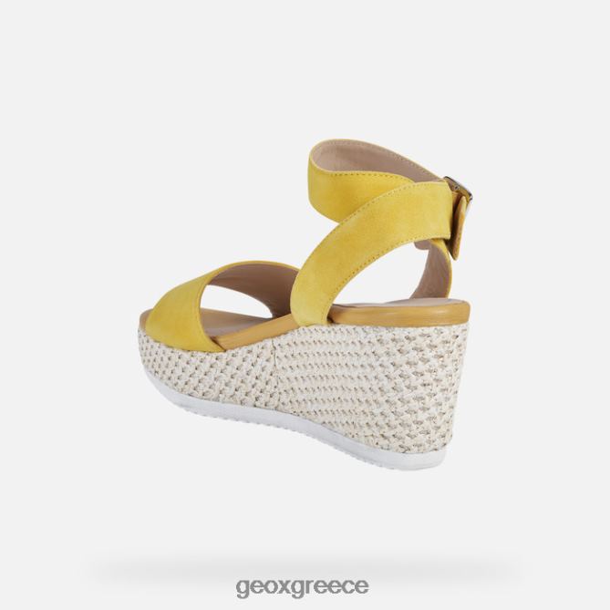 4DBLR0460 σκουρο κιτρινο Geox λιπαρή γυναίκα