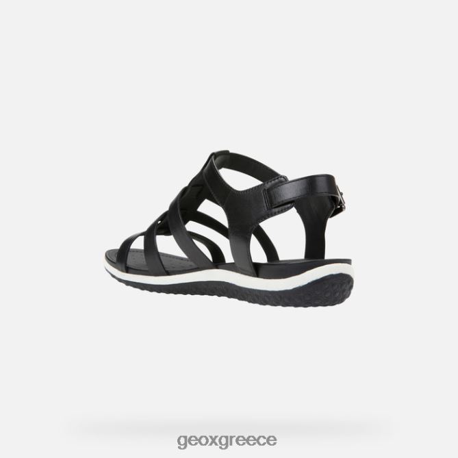 4DBLR051 μαύρος Geox σανδάλι Vega γυναίκα