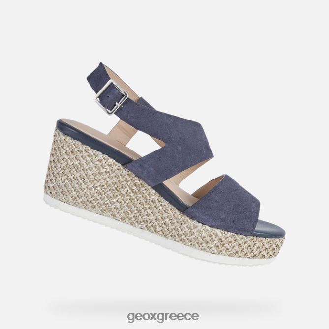 4DBLR0533 σκούρο τζιν Geox λιπαρή γυναίκα