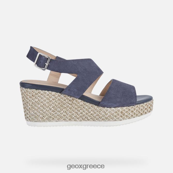 4DBLR0533 σκούρο τζιν Geox λιπαρή γυναίκα