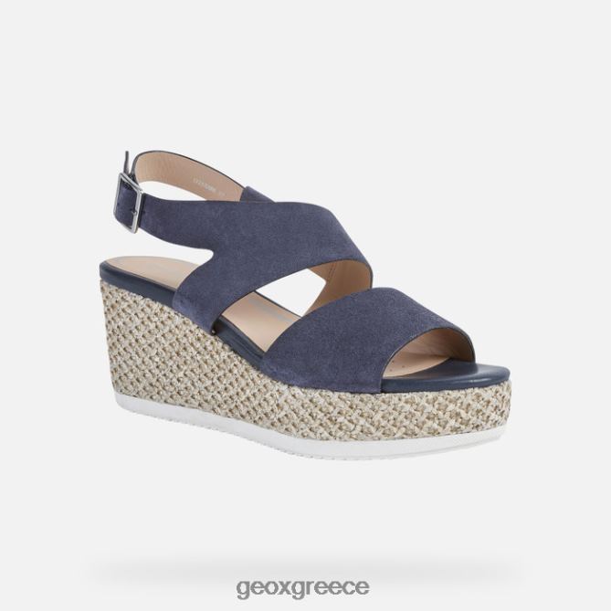 4DBLR0533 σκούρο τζιν Geox λιπαρή γυναίκα