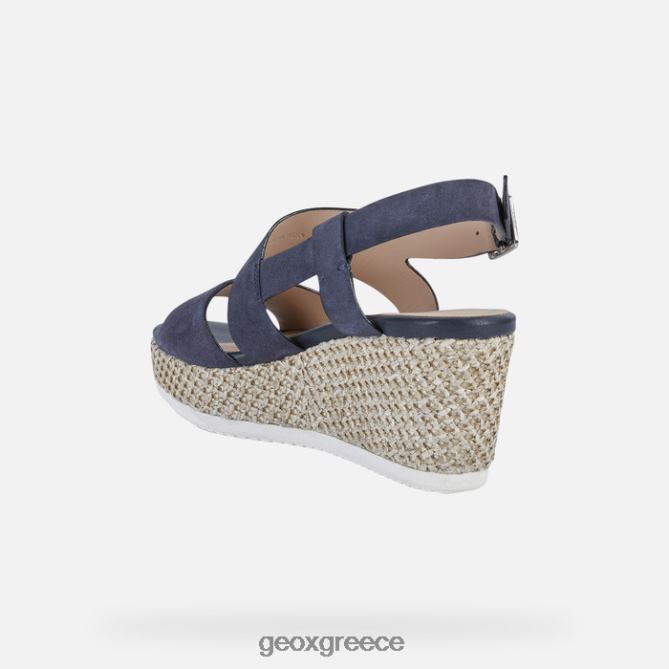 4DBLR0533 σκούρο τζιν Geox λιπαρή γυναίκα