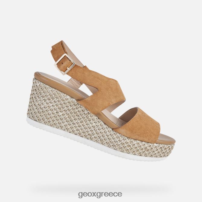 4DBLR0534 κονιάκ Geox λιπαρή γυναίκα