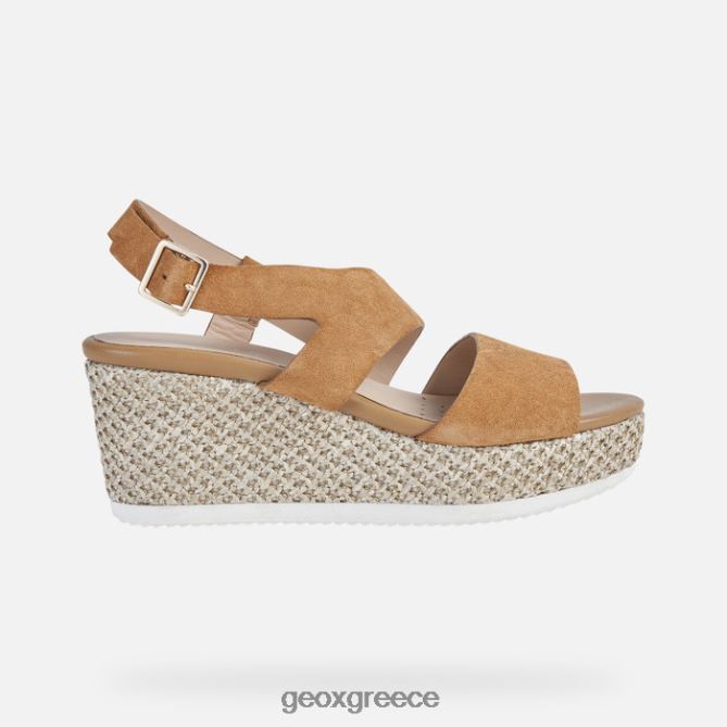 4DBLR0534 κονιάκ Geox λιπαρή γυναίκα