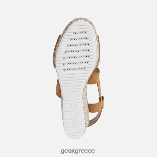 4DBLR0534 κονιάκ Geox λιπαρή γυναίκα