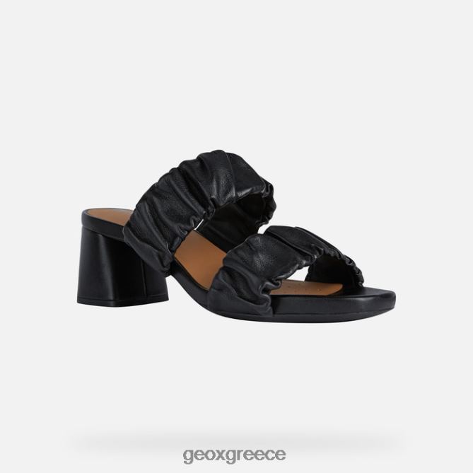 4DBLR0547 μαύρος Geox genziana μέση γυναίκα