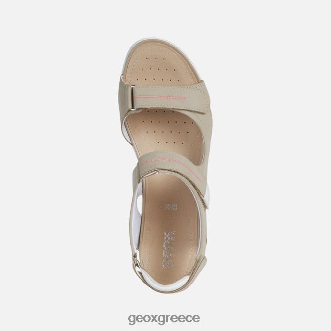 4DBLR056 τεφρόχρουν χρώμα Geox σανδάλι Vega γυναίκα