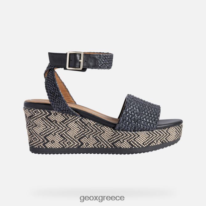 4DBLR0570 μαύρος Geox λιπαρή γυναίκα