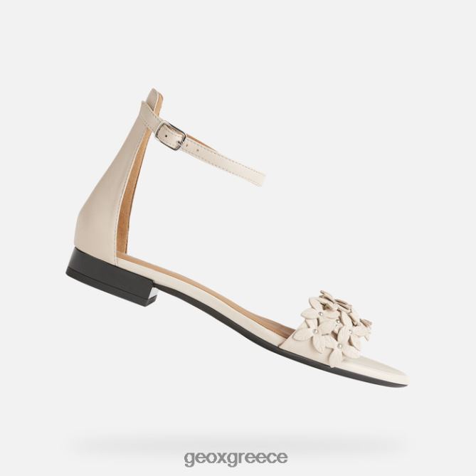 4DBLR0572 κρέμα Geox wistrey σανδαλό γυναίκα