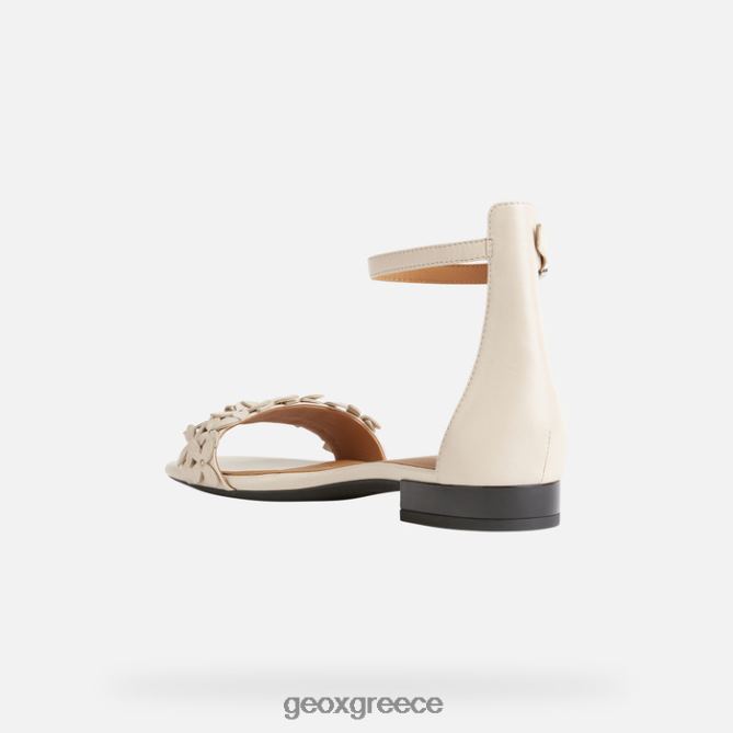 4DBLR0572 κρέμα Geox wistrey σανδαλό γυναίκα