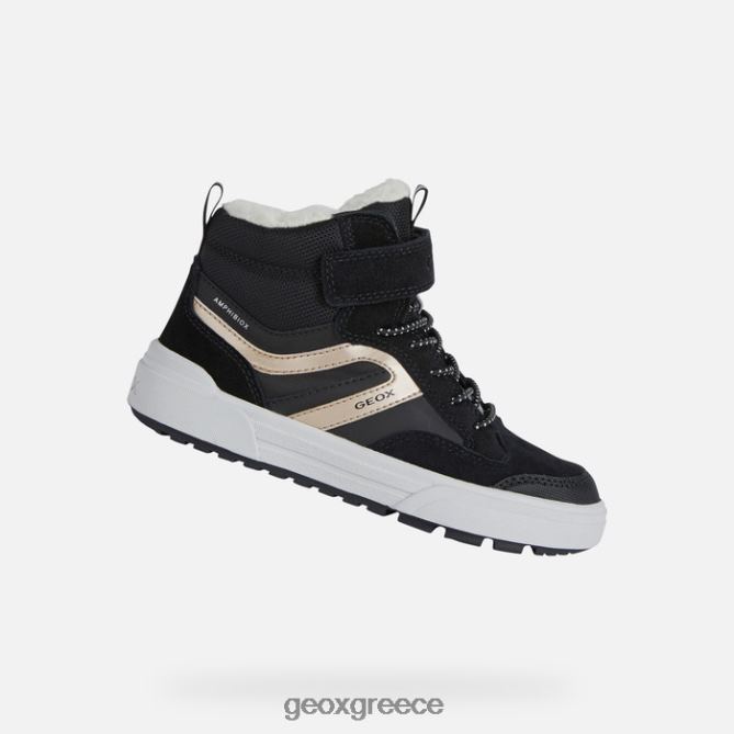 4DBLR01066 μαύρο/πλατινένιο Geox weemble abx junior