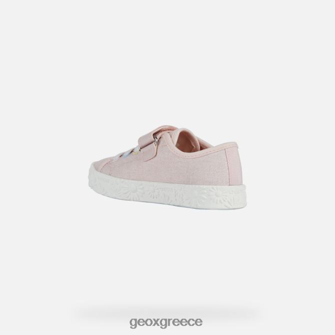 4DBLR01086 ελαφρύ τριαντάφυλλο/κρύσταλλο Geox ciak κορίτσι